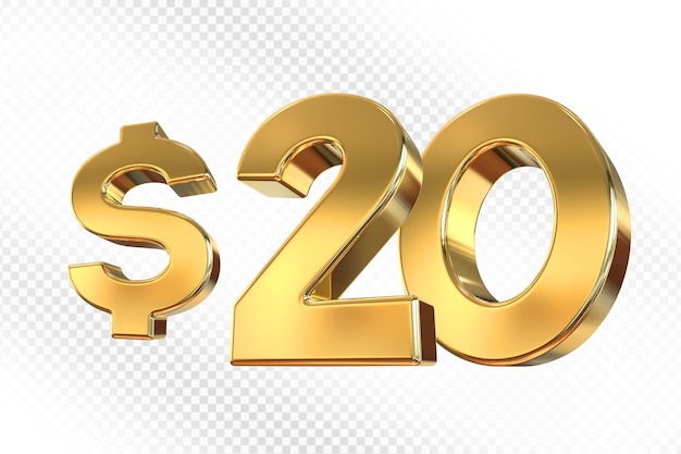 20 dólares de oro