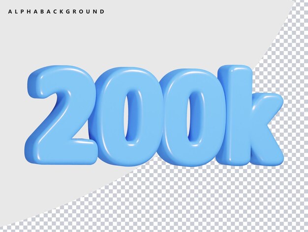 PSD 200k ilustración de íconos de renderizado en 3d