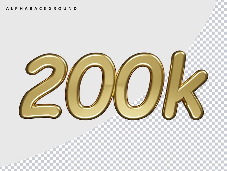 PSD 200k ilustración de íconos de renderizado en 3d