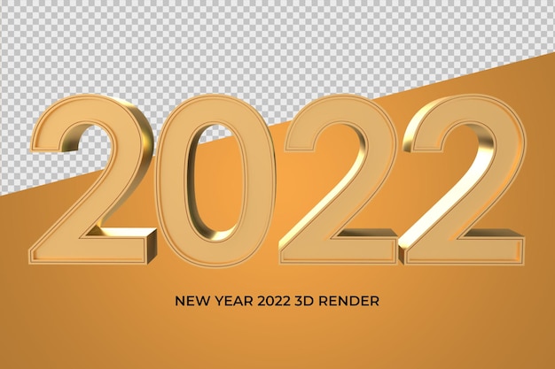 2022 3d oro elegante png