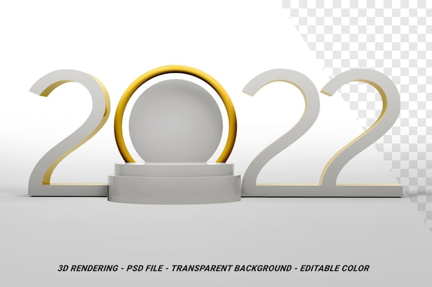 2022 3D Podium Silver Gold