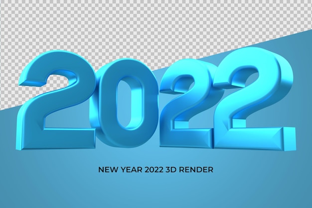 PSD 2022 3d render png blaue farbe