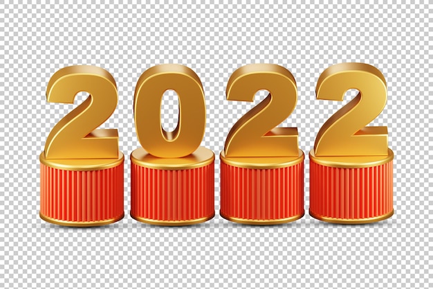 PSD 2022 illustration 3d fond alpha haute résolution psd premium