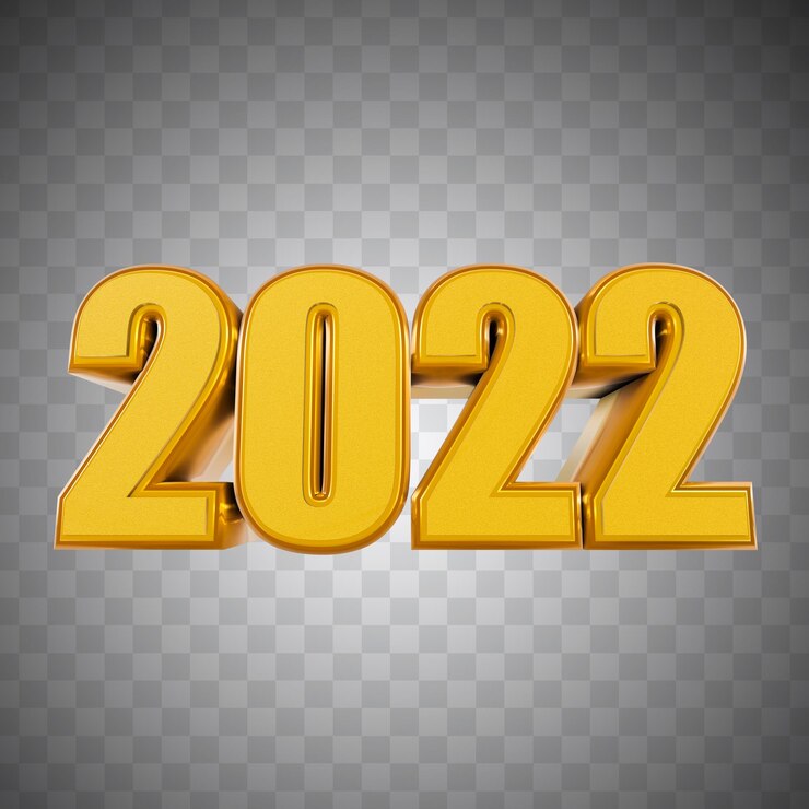 PSD 2022 imagen renderizada en 3d con fondo transparente