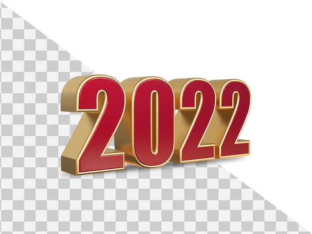 2022 rendering 3d testo oro