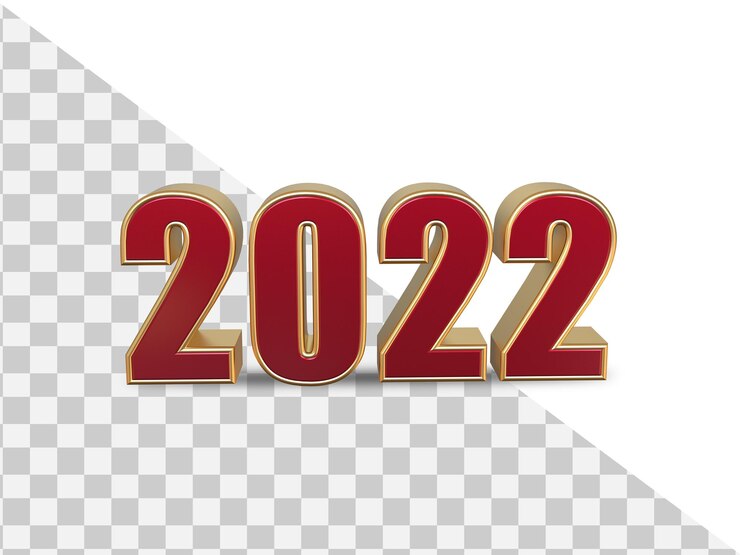 PSD 2022 texto de renderizado 3d