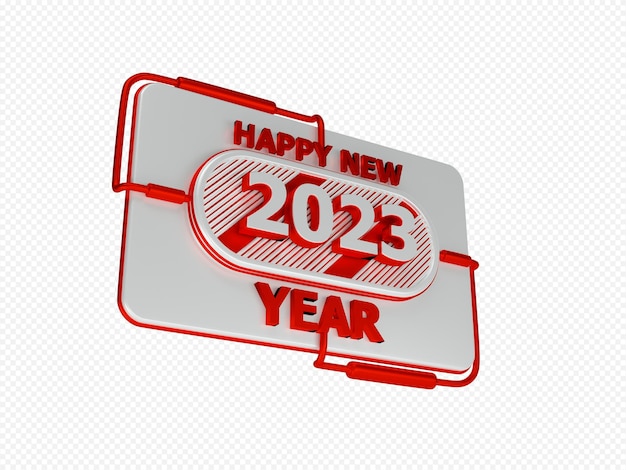 2023 felice nuova offerta speciale banner 3d