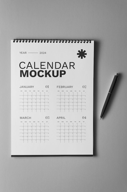 PSD 2023 kalender-mockup-design