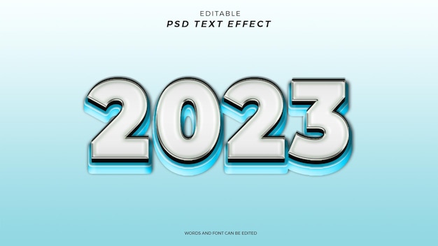2023 PROGETTAZIONE EDITABILE EFFETTO TESTO