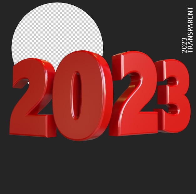 2023 rot 3d rendern