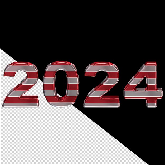 PSD 2024 ano novo 3d