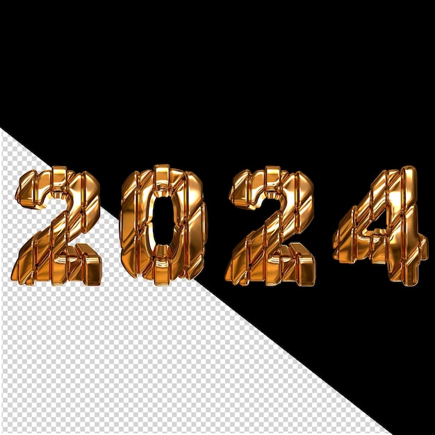 2024 nouvel an 3d