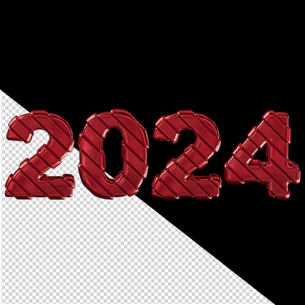 2024 nouvel an 3d