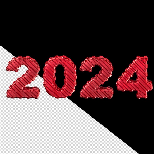 2024 nouvel an 3d