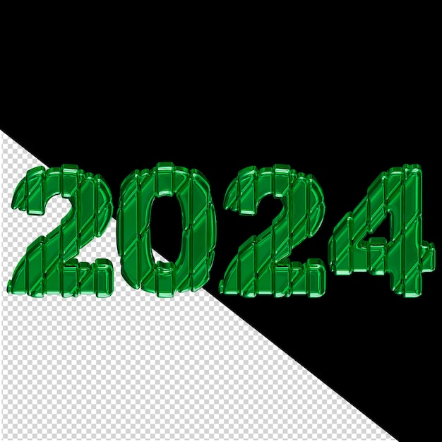 PSD 2024, nouvel an vert, 3d