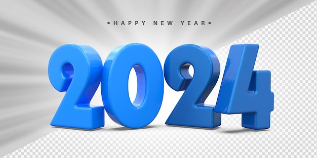 2024 nuevo año 3D