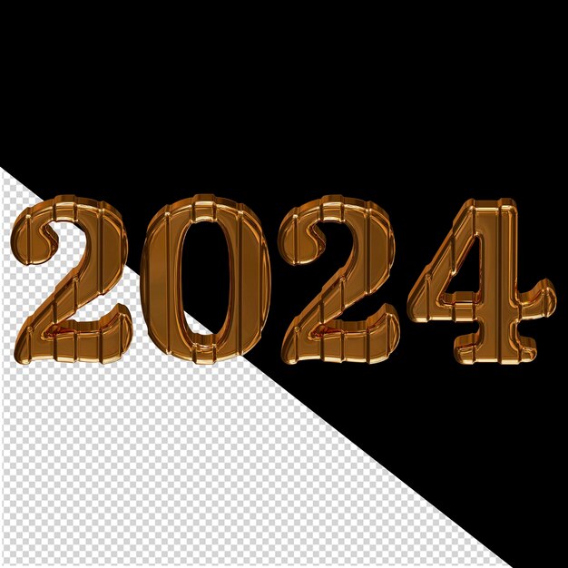 2024 nuovo anno 3d