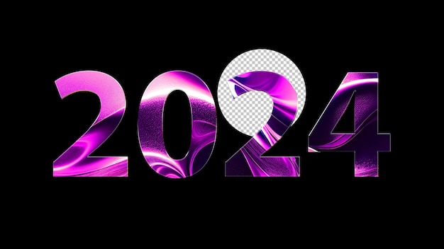 2024 Renderización visual de texto transparente en 4K