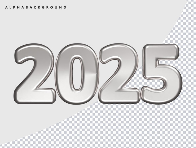 2025 Ilustración de renderización de íconos en 3D