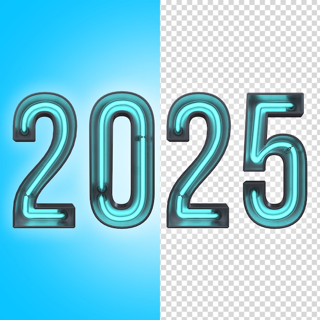 PSD 2025 neón 3d