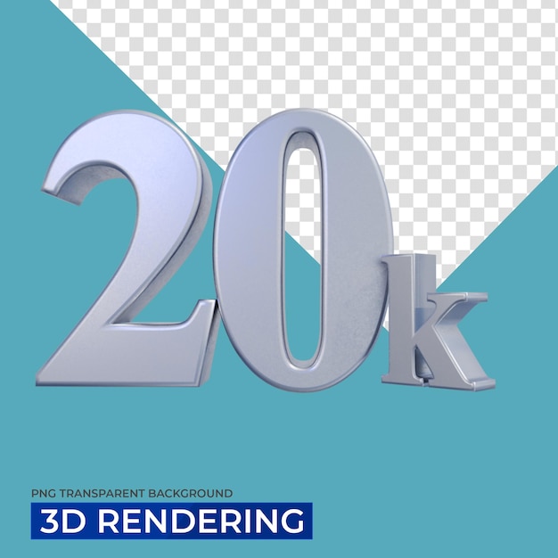 20K metallic 3D Rendering Transparence