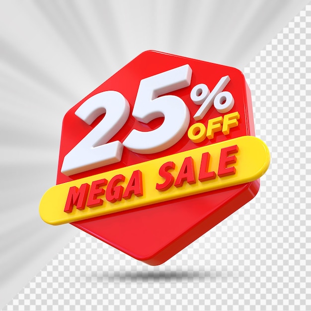 25 por ciento de descuento en Mega Render 3D