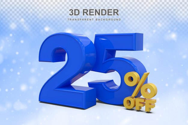 25 por ciento de descuento promocional en 3D