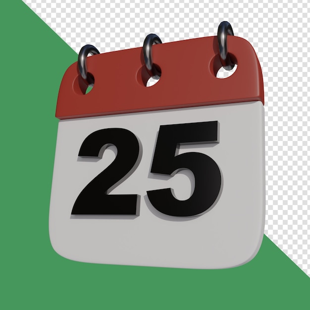 PSD 25 de diciembre dibujos animados en 3d