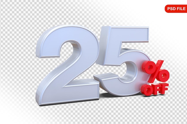 25 Prozent Angebot in 3D
