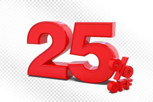 25 Prozent Rabatt auf die Red 3D-Verkäufe