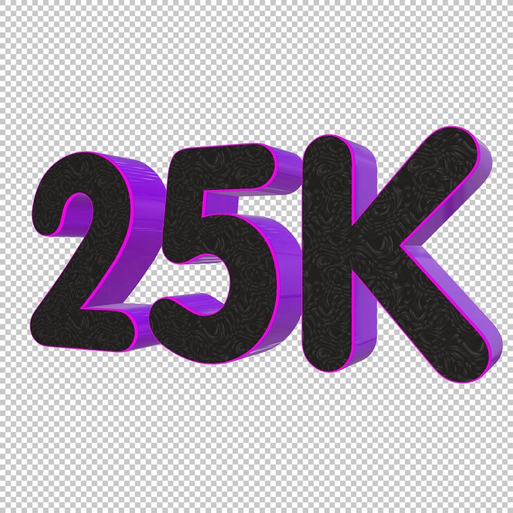 25k percento di rendering 3d