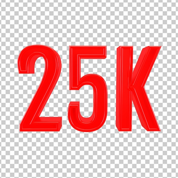 25k seguidores 3d gracias suscriptores