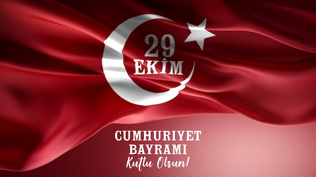 PSD 29 octobre fête de la république, journée de la souveraineté nationale et journée des enfants, commémoration d'ataturk turquie