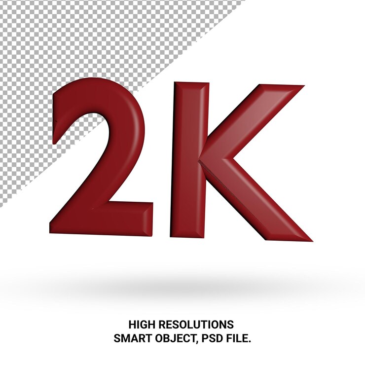 PSD 2k seguidores y suscriptores de redes sociales 3d render aislado