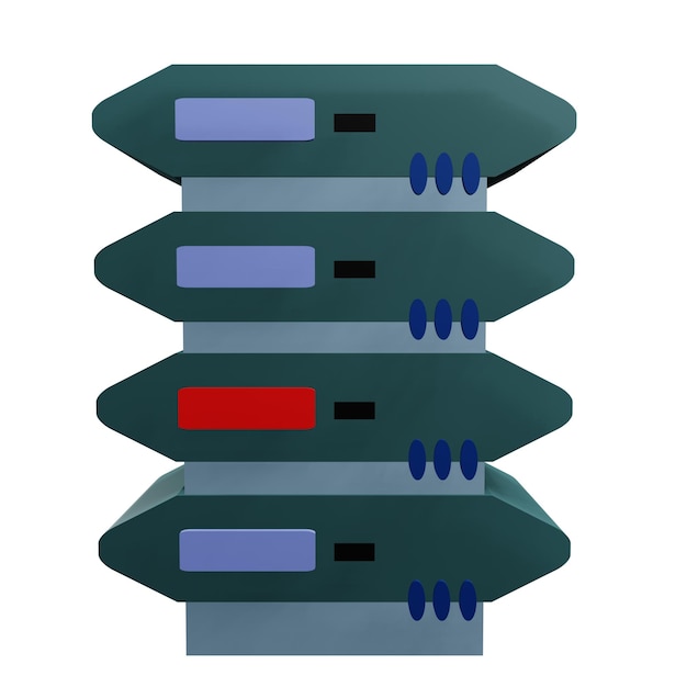 PSD 3 d abbildung des datenbank-symbols