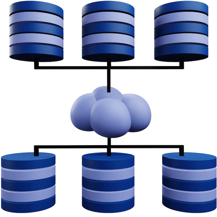 PSD 3 d illustration of big data icon