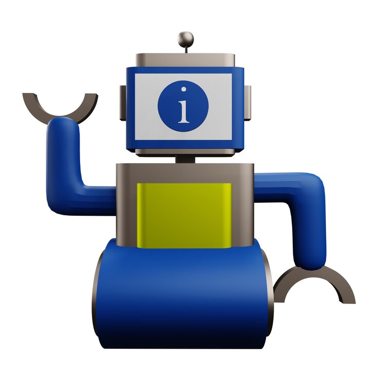 PSD 3 d illustration of chat bot icon