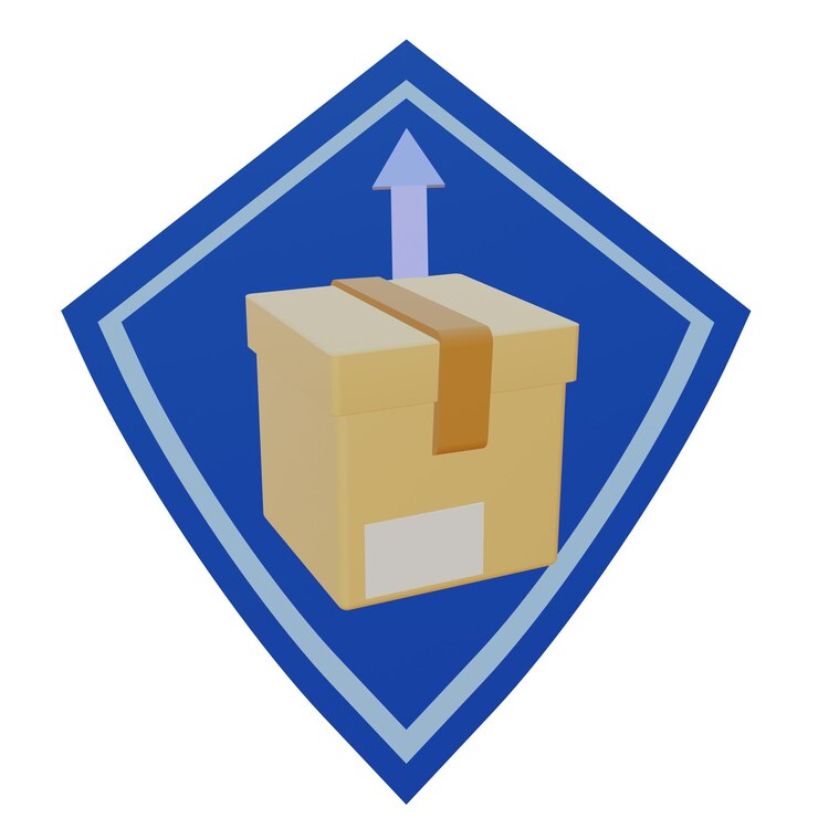 PSD 3 d illustration of protection product icon