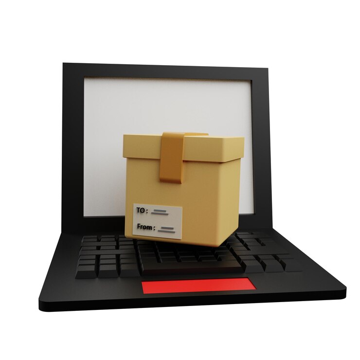PSD 3 d illustration of shipping record icon