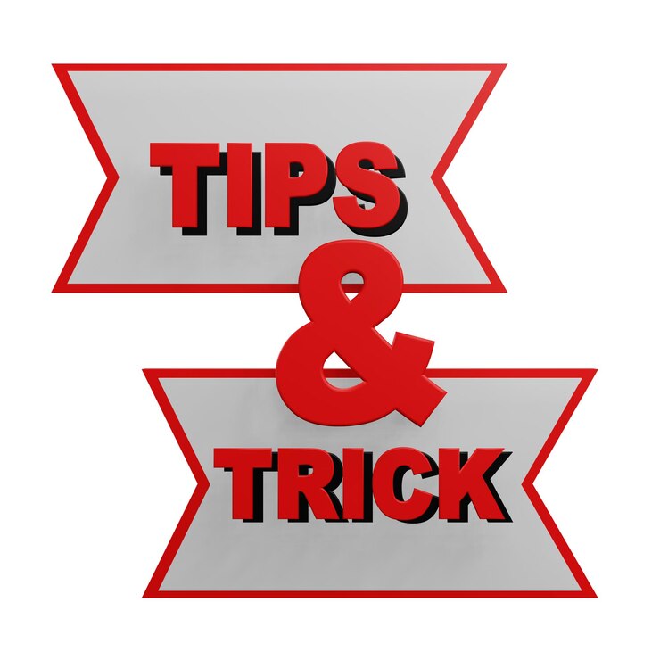 PSD 3 d illustration of tips and trick