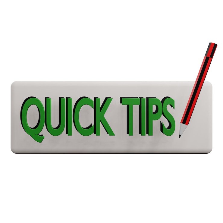 PSD 3 d illustration of tips and trick