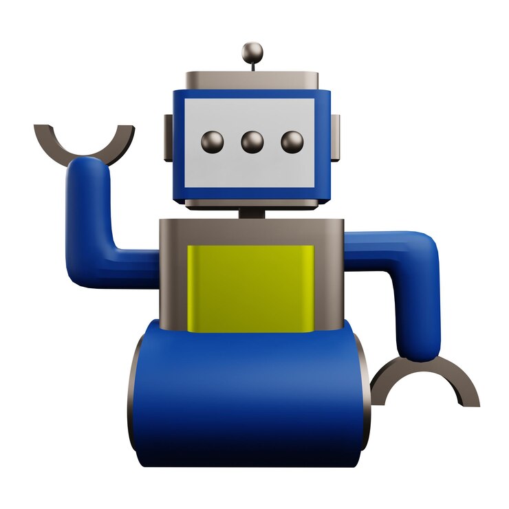 PSD 3 d illustrazione dell'icona del bot di chat