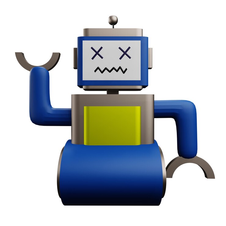PSD 3 d illustrazione dell'icona del bot di chat