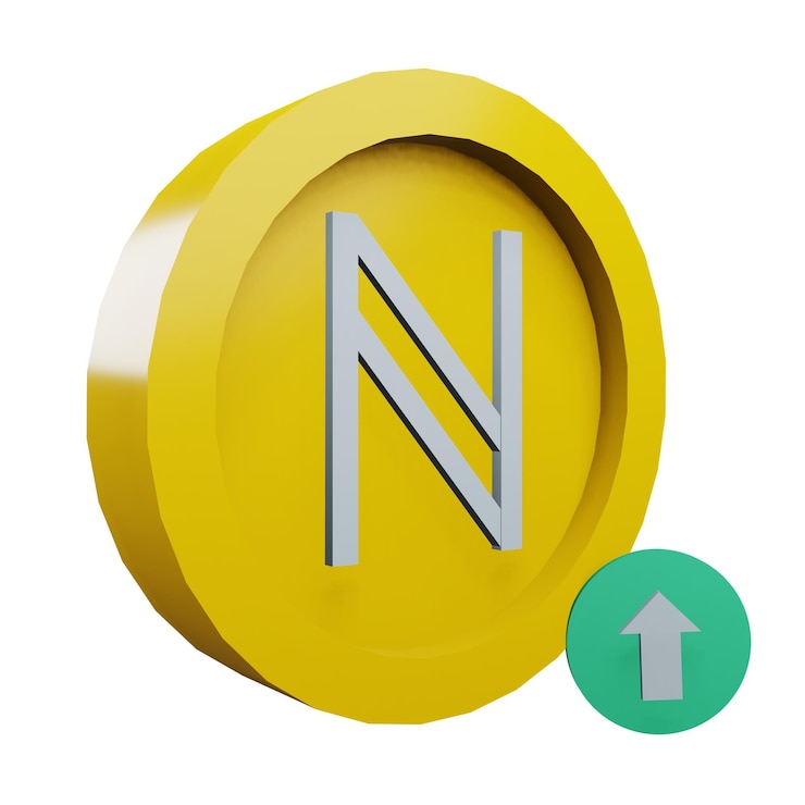 PSD 3 d ilustración del icono de la moneda de la moneda del nombre
