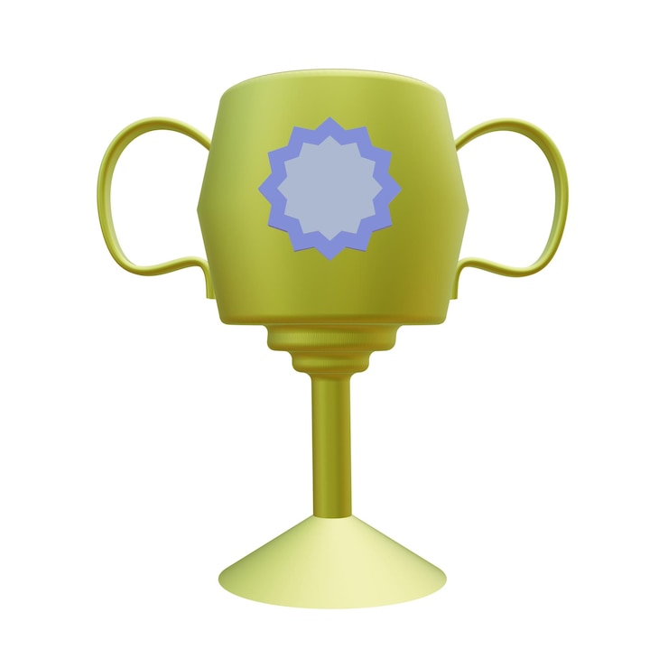 PSD 3 d ilustración del icono del trofeo