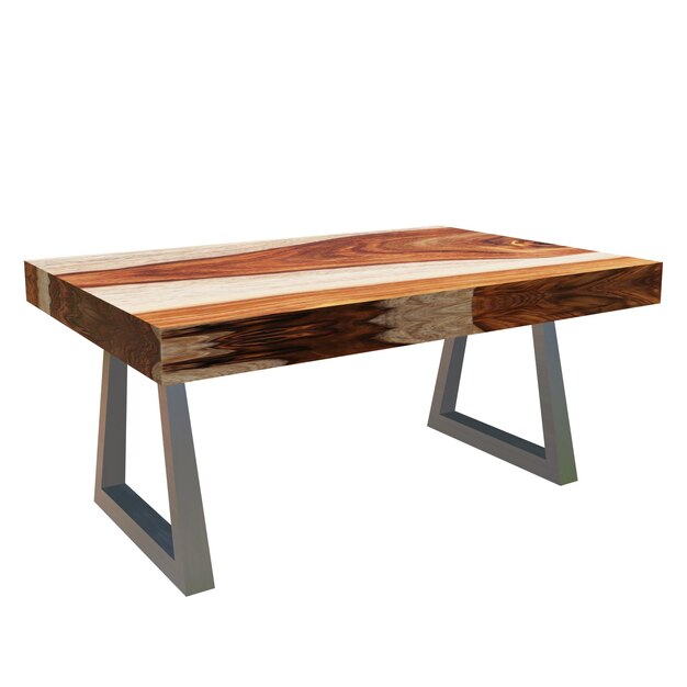 3 D Ilustración de una mesa de madera
