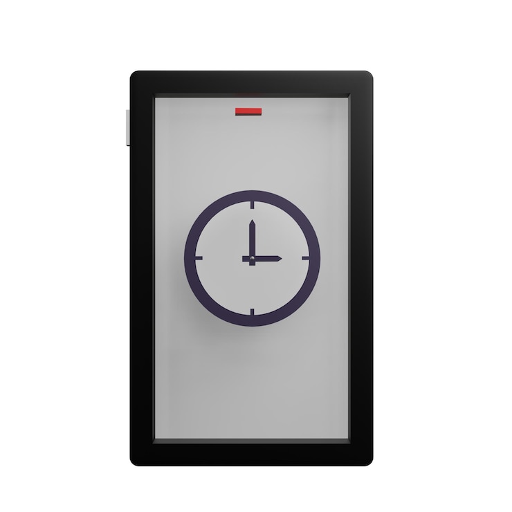 PSD 3 d ilustración de un reloj de teléfono inteligente con fondo transparente