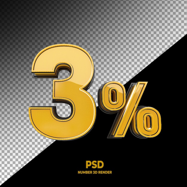 3 di sconto vendita offerta prezzo da pagare offerta speciale vendita 3d rendering premium psd