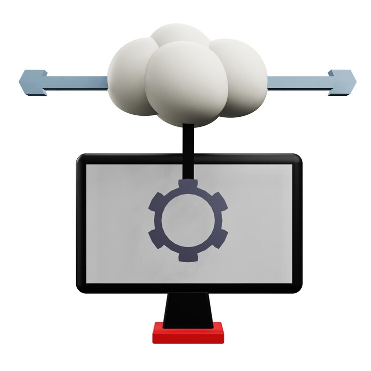 PSD 3 d illustration de l'icône du bouton de réglage uiux