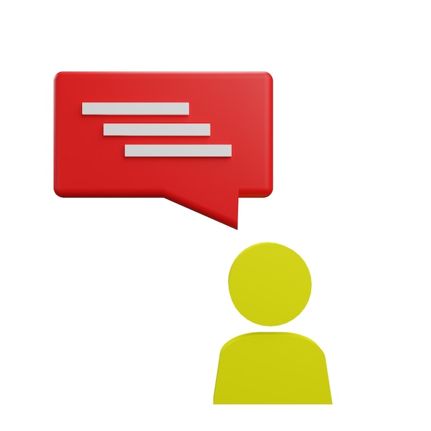 3 D illustration de la notification